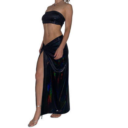 Wet Look Slinky Set