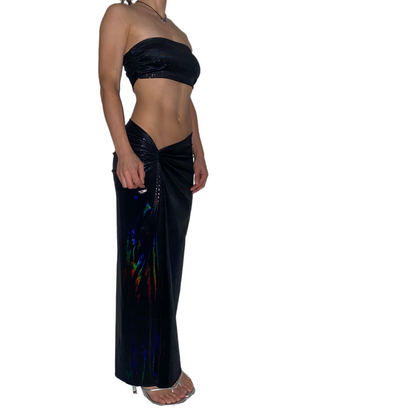 Wet Look Slinky Set