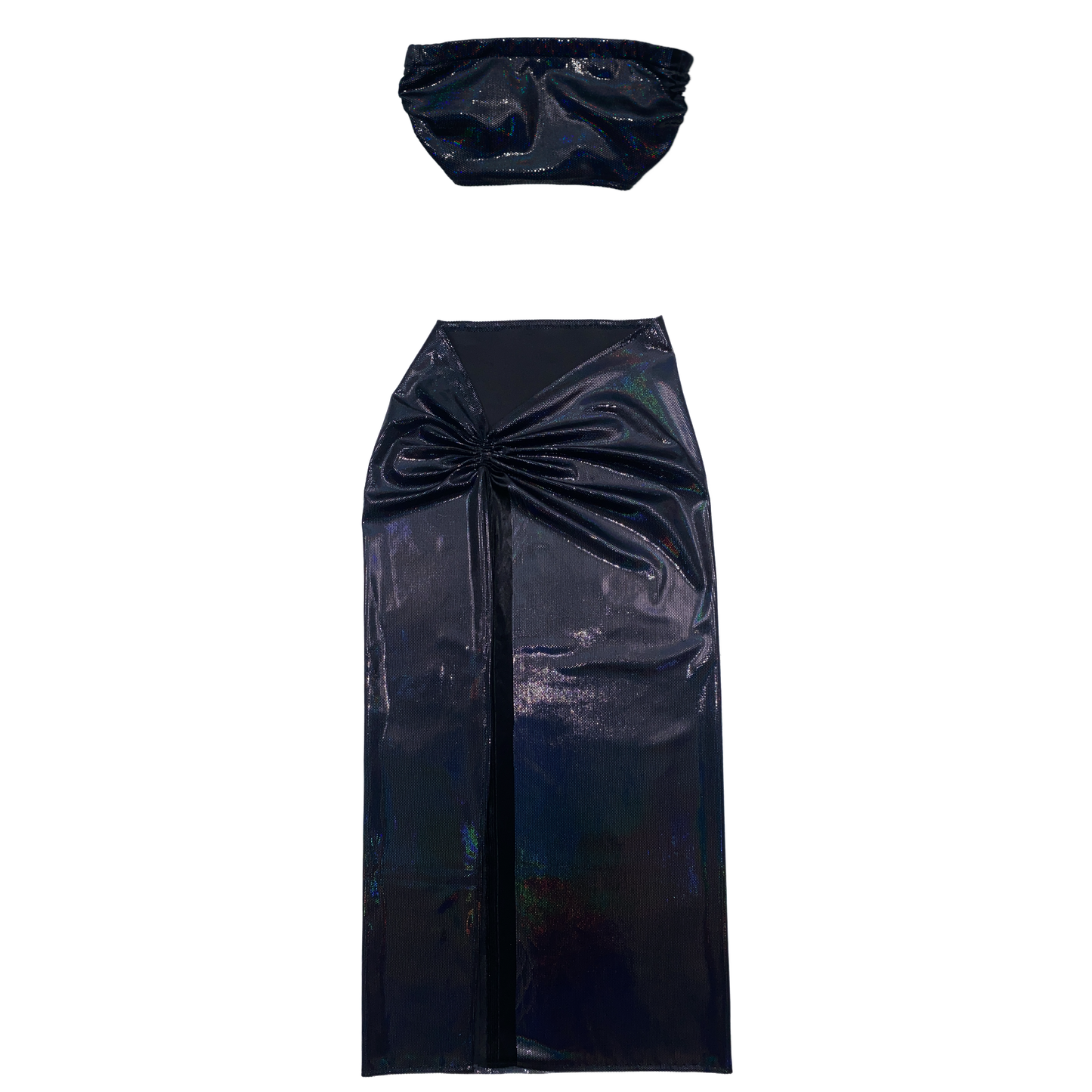 Wet Look Slinky Set