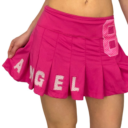 #8 Pink Pleated Mini Skort