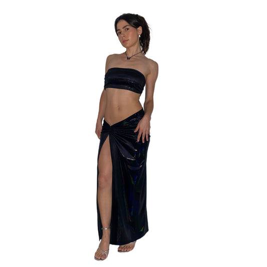 Wet Look Slinky Set